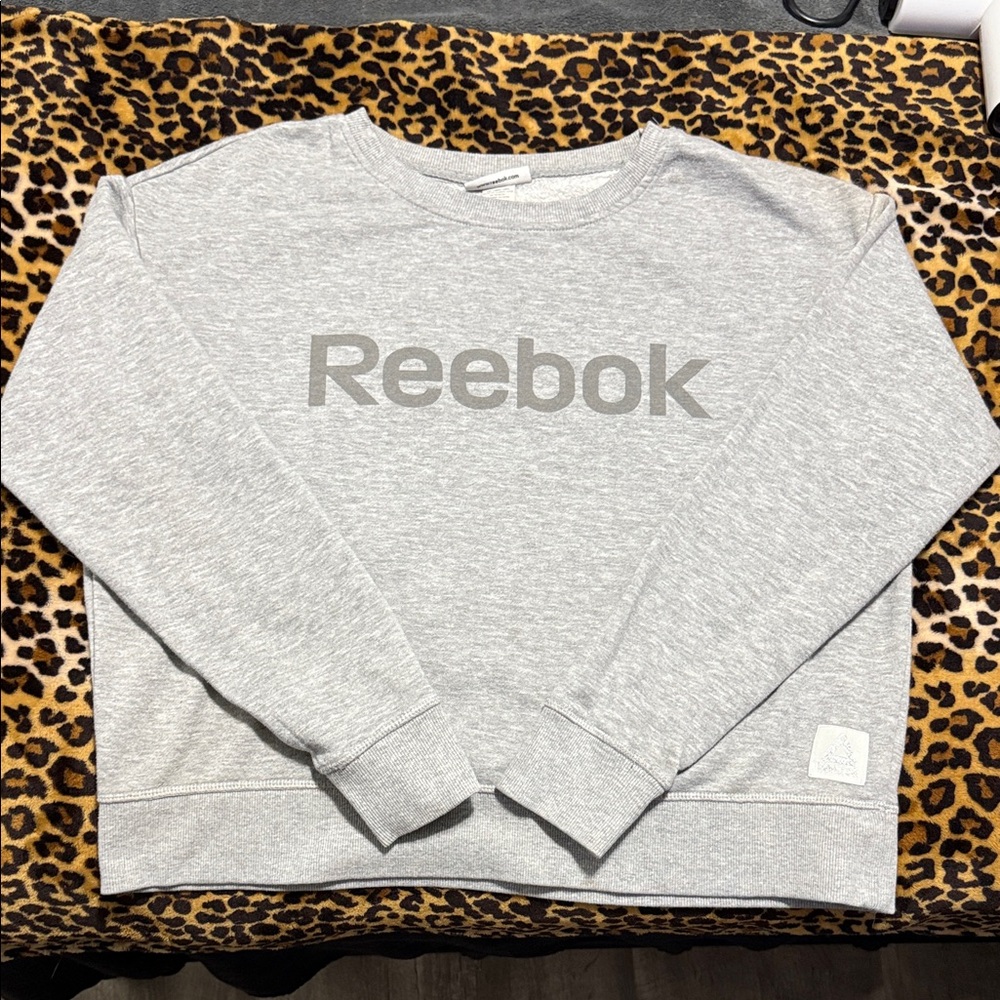 Reebok Light Gray Crewneck Sweatshirt